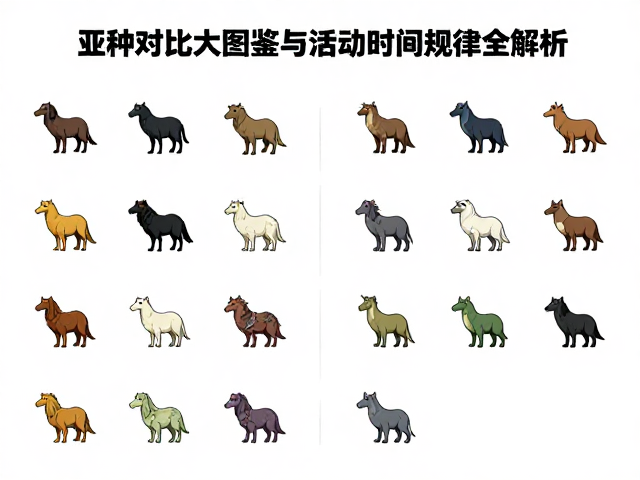 游戏行为大揭秘，亚种对比图鉴与活动时间规律全解析