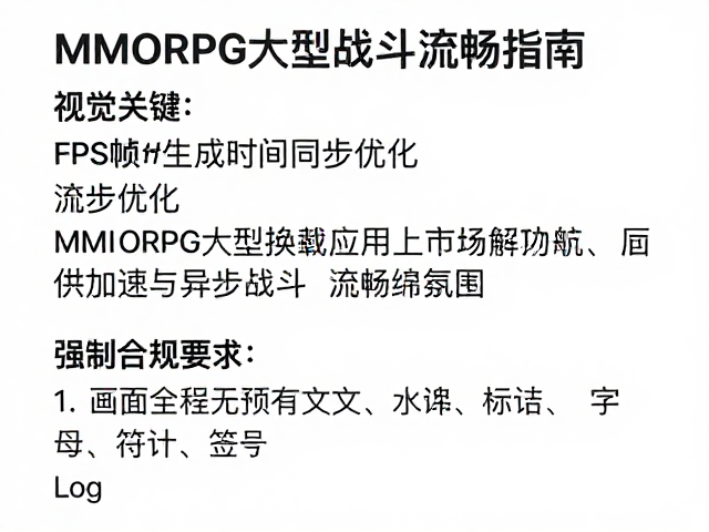 FPS帧生成时间同步优化,MMORPG大型战斗流畅指南