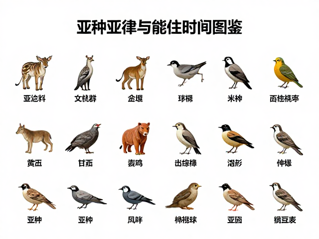 亚种对比图鉴,活动时间规律与主要食物来源全解析