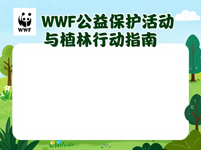 WWF公益保护活动，栖息地恢复与造林行动指南