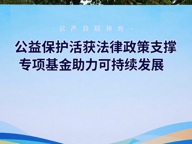 公益保护活动获法律政策支撑，专项基金助力可持续发展