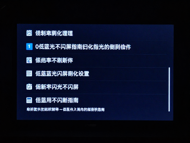主机画面输出与刷新率设置,低蓝光不闪屏优化指南