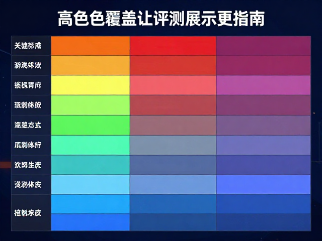 游戏直播主屏怎么选?高色域覆盖让评测展示更真实