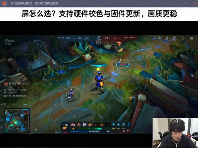 游戏直播主屏怎么选?支持硬件校色与固件更新,画质更稳
