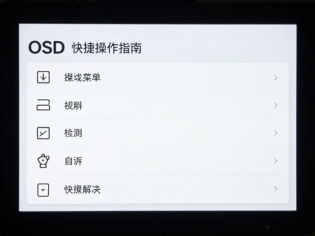 BenQ游戏直播主屏怎么设?OSD菜单快捷操作指南