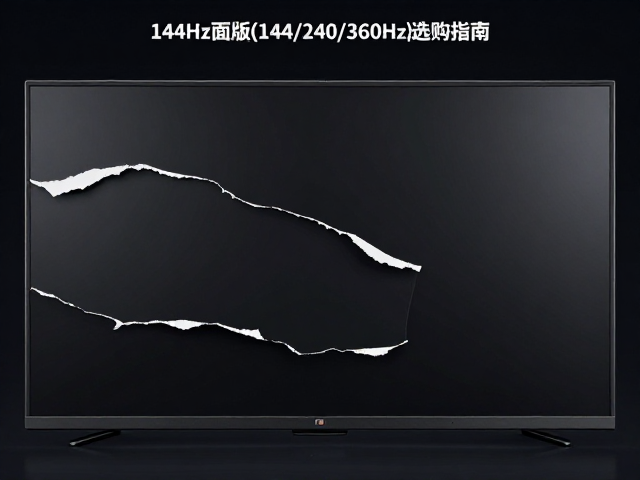 游戏直播主屏同步撕裂?高刷面板(144/240/360Hz)选购指南