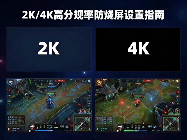 游戏直播主屏怎么选?2K/4K高分辨率防烧屏设置指南