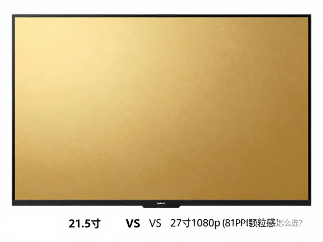 21.5寸黄金尺寸 vs 27寸1080p(81PPI颗粒感)，怎么选？