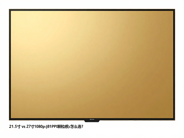 21.5寸黄金尺寸 vs 27寸1080p(81PPI颗粒感)，怎么选？