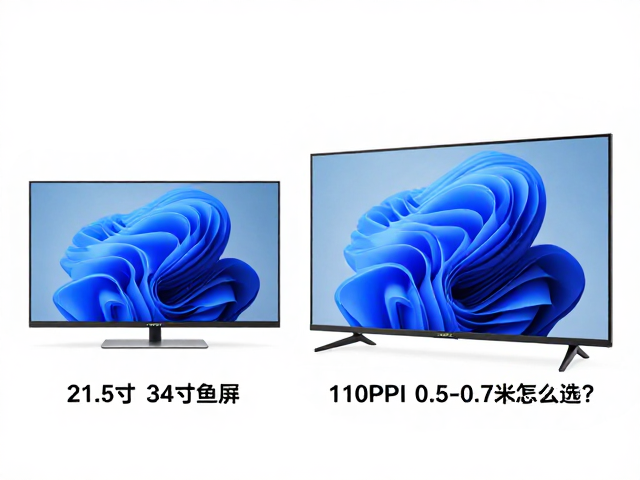 21.5寸与34寸带鱼屏对比，110PPI及0.5-0.7米视距怎么选？