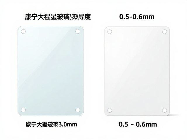 康宁大猩猩玻璃3.0mm与0.5-0.6mm标准型对比，液晶面板玻璃选型指南