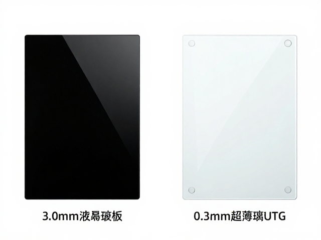 3.0mm液晶面板玻璃与0.3mm超薄玻璃UTG技术对比及应用解析