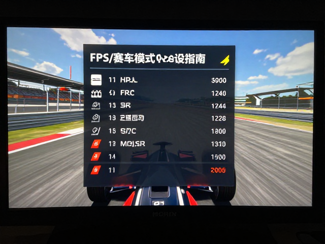 高亮HDR下赛车模拟显示优化,FPS/赛车模式预设指南