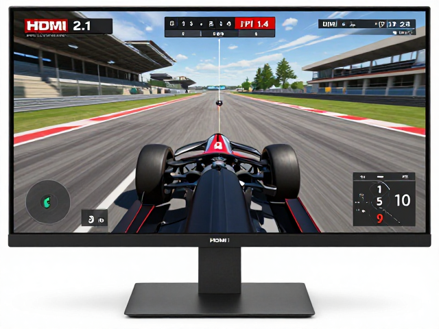 赛车模拟必备,HDMI 2.1/DP 1.4多接口显示器,准星计时器叠加实战指南