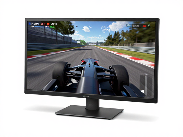 赛车模拟显示器,支持俯仰旋转升降,兼容HDMI 2.1/DP 1.4