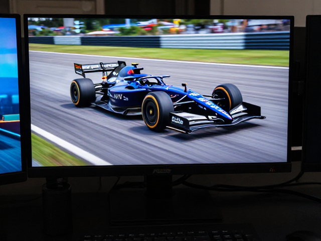 ASUS ROG Swift赛车模拟显示,俯仰/旋转/升降调试指南