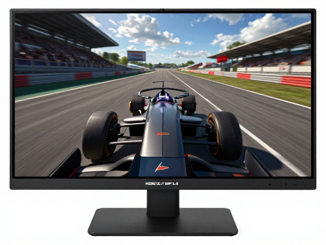 赛车模拟显示器,支持俯仰旋转升降,兼容HDMI 2.1/DP 1.4