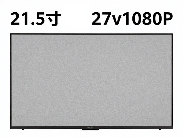 21.5寸与27寸1080P对比,边框宽度与81PPI颗粒感选购指南