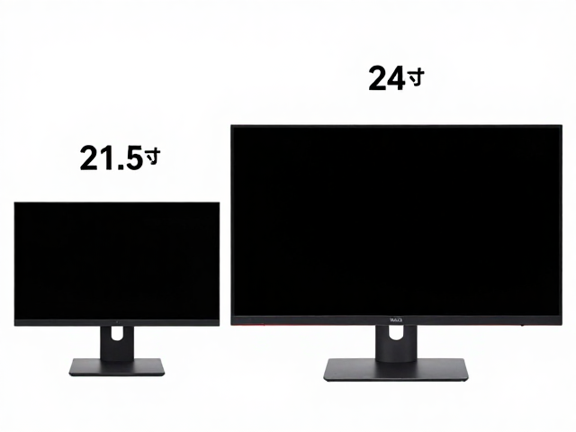 21.5寸与24寸显示器对比,标准VESA 75x75支架选购指南