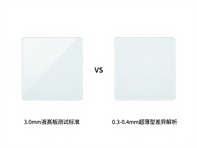 3.0mm液晶面板玻璃测试标准 vs 0.3-0.4mm超薄型差异解析