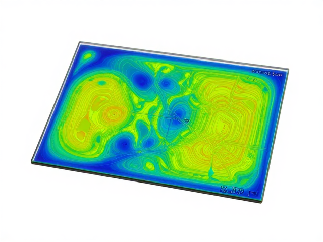 液晶面板玻璃3.0mm应力分布解析，加厚型(0.7mm，)优势