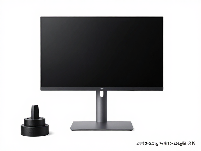 24寸显示器支架一体重量解析，包装毛重5-6.5kg含15-20kg配重分析
