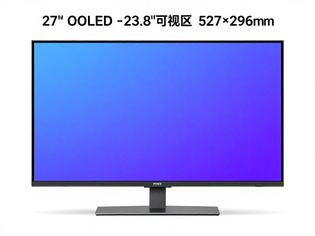 27英寸OLED显示器推荐,23.8英寸可视区,527×296mm,自发光视角更清晰