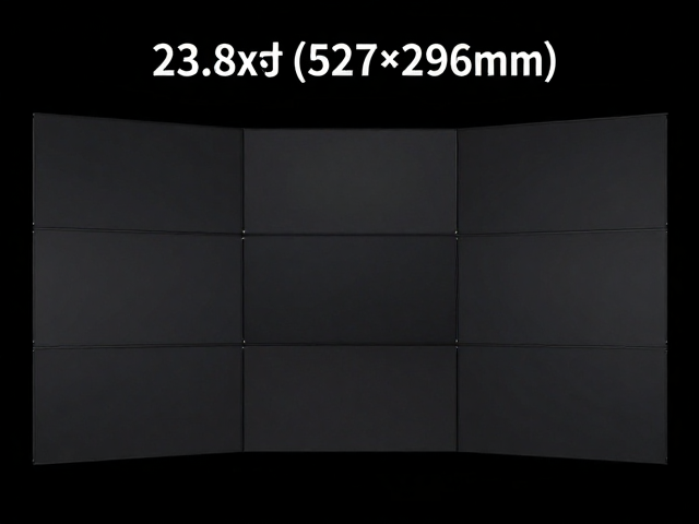 三屏沉浸式拼接方案,23.8英寸(527×296mm)多屏拼接显示技术解析