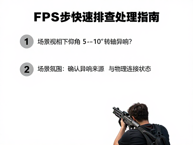 FPS游戏低视角下仰角5-10&deg;转轴异响？3步快速排查处理指南