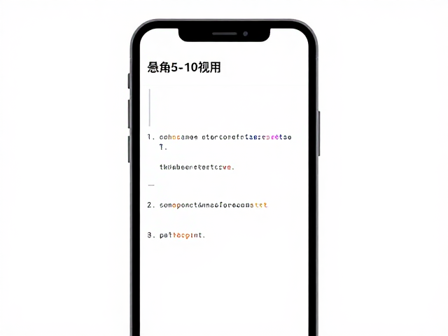 竖屏代码阅读优化，悬停不掉落技巧与仰角5-10&deg;视角设置指南