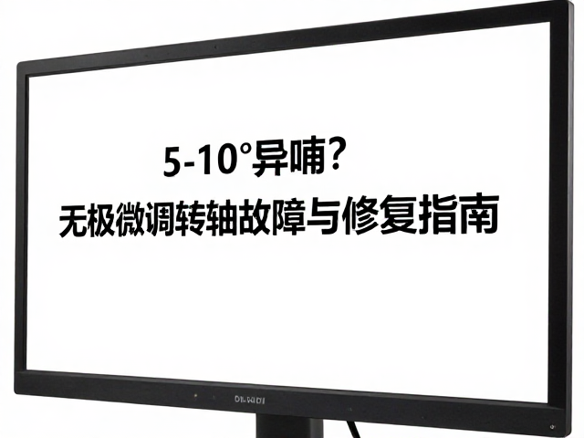 显示器仰角5-10&deg;异响？无极微调转轴故障快速排查与修复指南