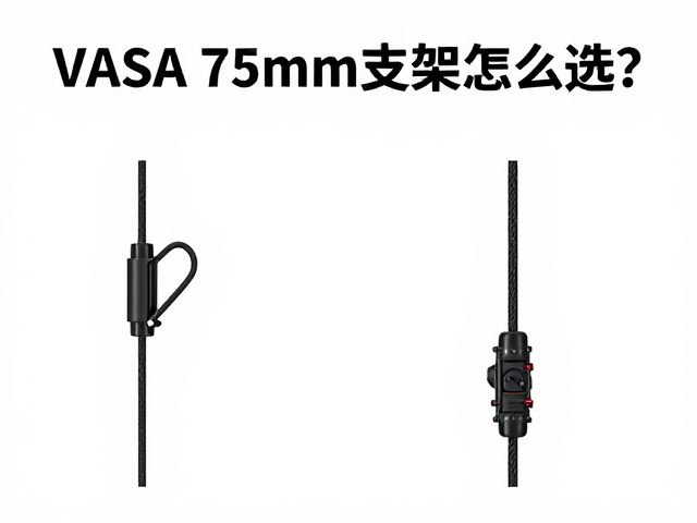 VESA 75mm支架怎么选?防跌落绳,线缆避让设计全解析