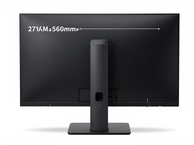 27英寸显示器最高560mm?检查锁紧螺丝,确认最大调节尺寸