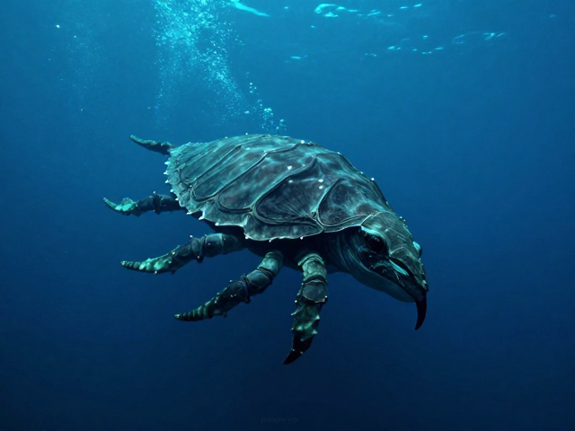 背甲60-90厘米，外形奇特声呐弱，揭秘深海神秘生物