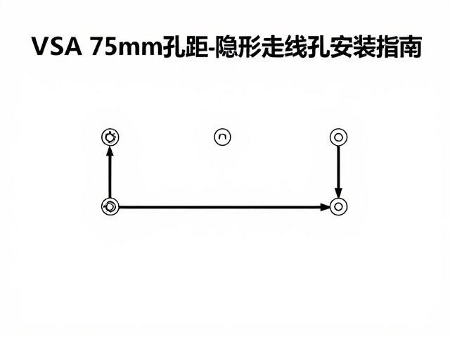 VESA 75mm孔距承重检查与隐形走线孔安装指南