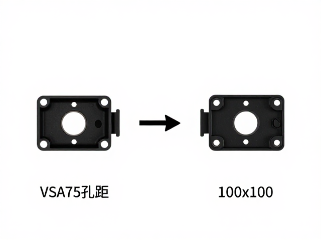 VESA 75x75孔距匹配指南,如何适配100x100mm支架?
