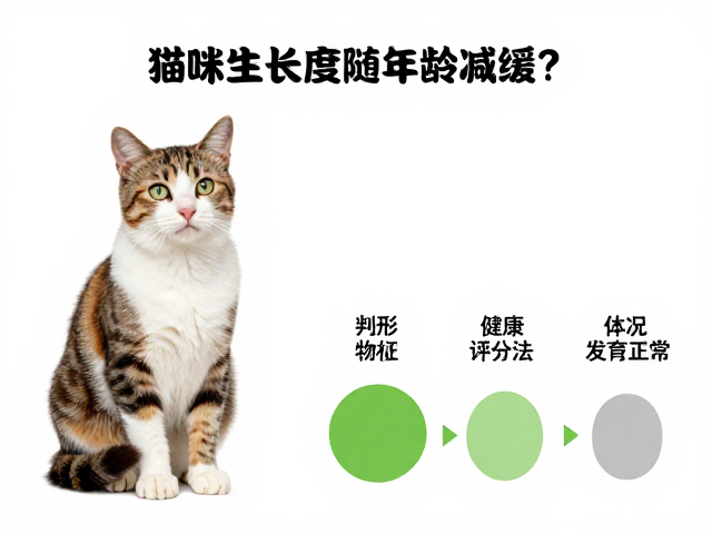 猫咪生长速度随年龄减缓？结合外形特征与健康指标，判断猫咪是否发育正常
