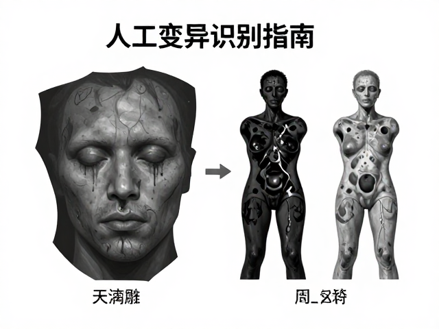 深浅相间外形特征解析,人工变异识别指南