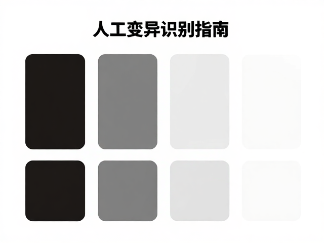 深浅相间外形特征解析,人工变异识别指南