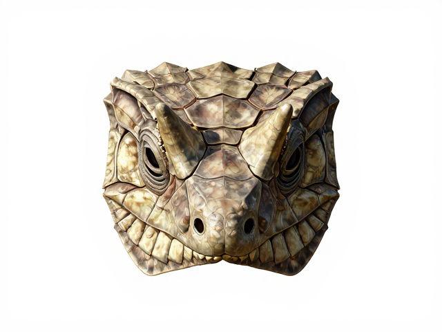 单枚前额鳞与角质盾片重叠特征解析，揭秘爬行动物外形辨识关键