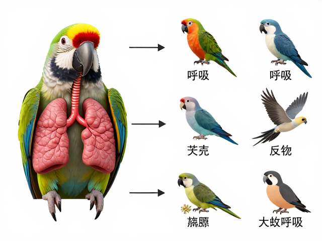 鹦鹉外形与肺呼吸差异,各亚种特征详解