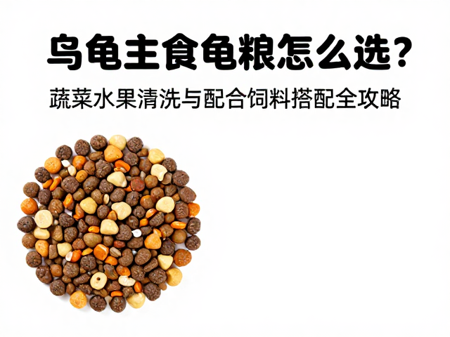 乌龟主食龟粮怎么选?蔬菜水果清洗与配合饲料搭配全攻略