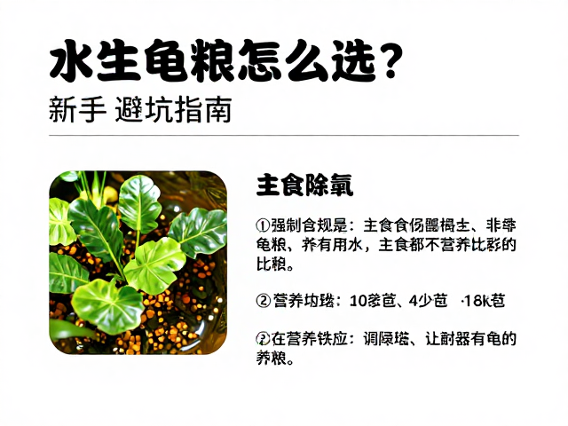 晒水除氯,水生植物造景,主食龟粮怎么选?新手避坑指南