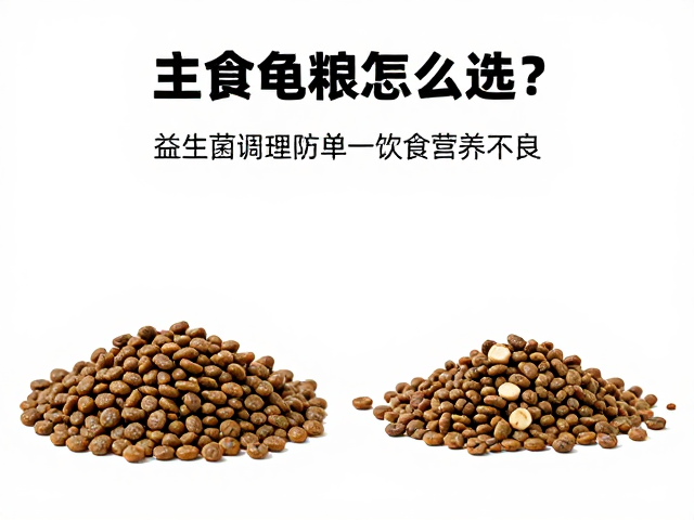 主食龟粮怎么选？益生菌调理防单一饮食营养不良