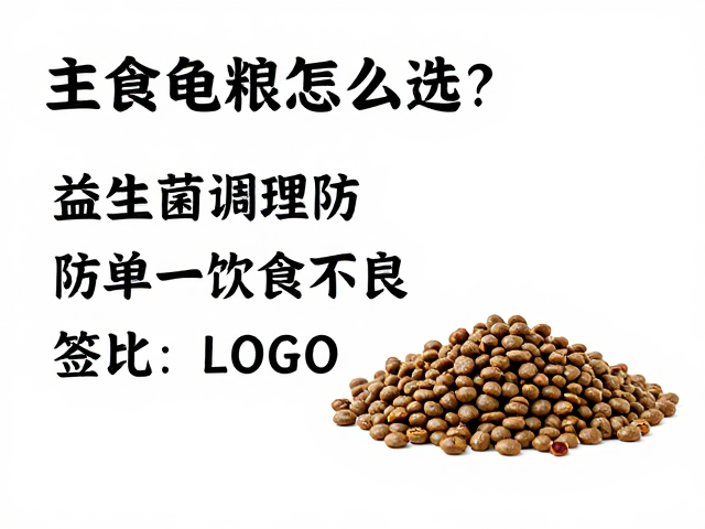 主食龟粮怎么选？益生菌调理防单一饮食营养不良