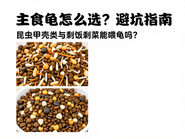 主食龟粮怎么选?昆虫甲壳类与剩饭剩菜能喂龟吗?避坑指南