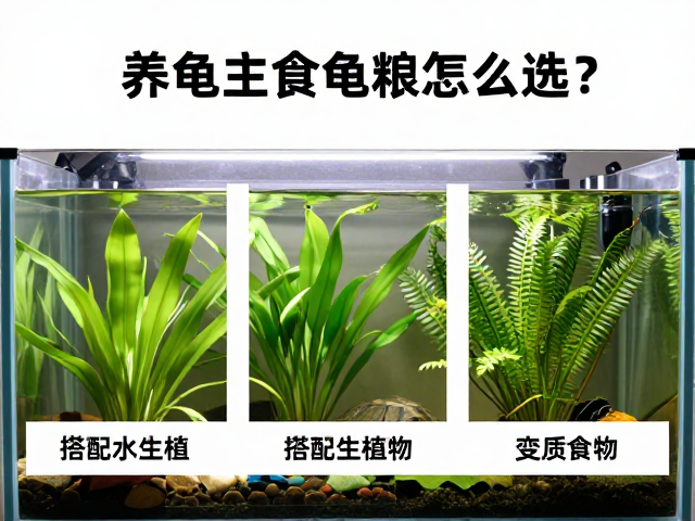 养龟主食龟粮怎么选?搭配水生植物避坑变质食物