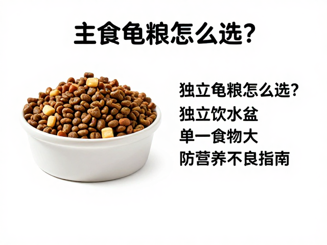 主食龟粮怎么选?独立饮水盆,单一食物危害大,防营养不良指南