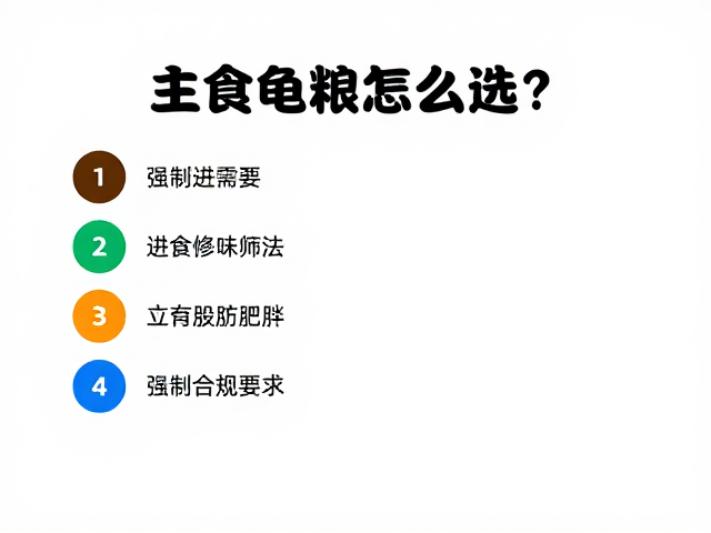 主食龟粮怎么选?独立进食防肥胖,告别过度喂食误区