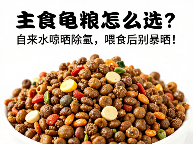 主食龟粮怎么选？自来水晾晒除氯，喂食后别暴晒！